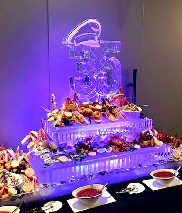 Swan Ice Sculpture Plate Decoration Party Supplies for Restaurant Bar Club